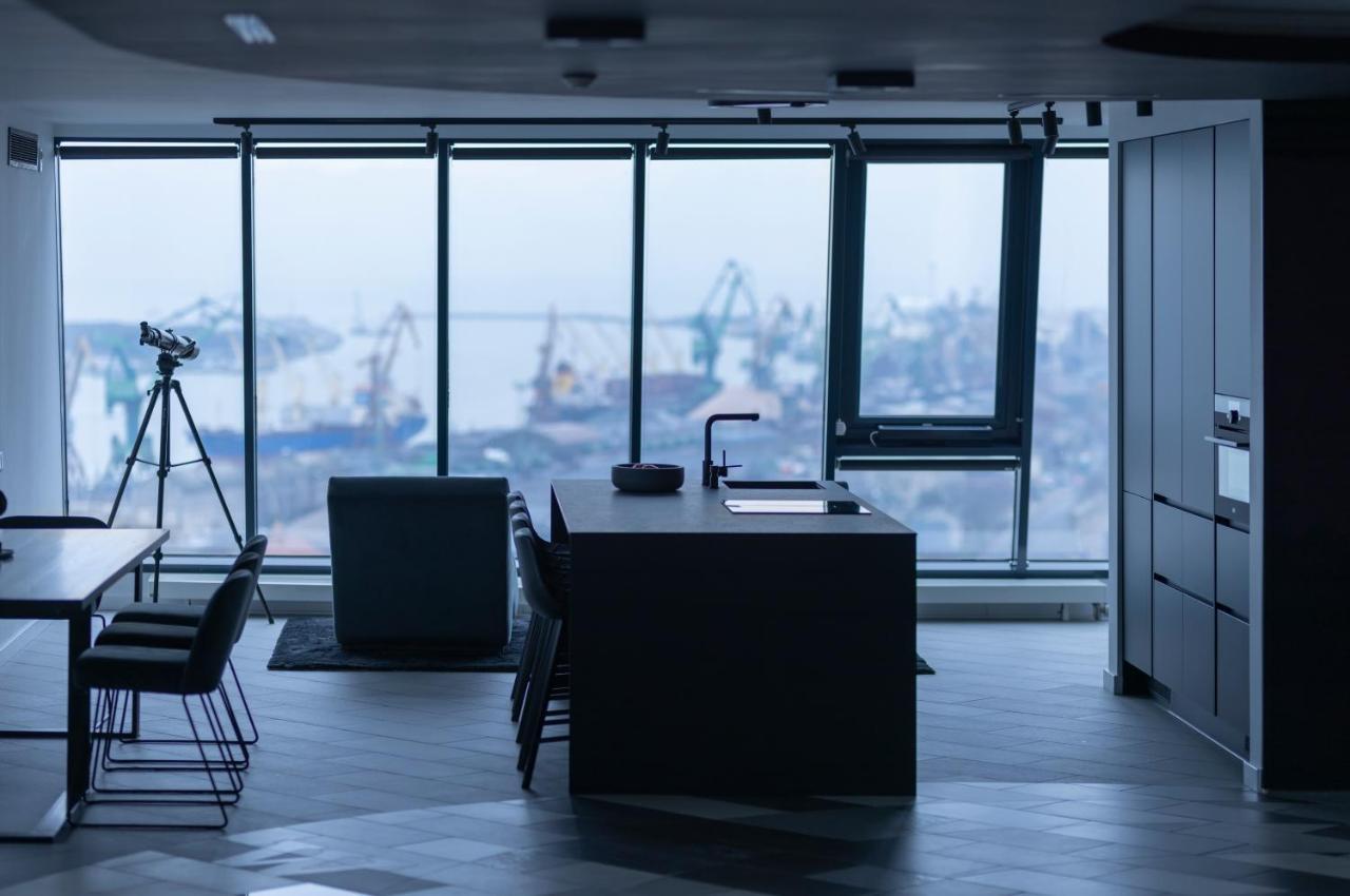 Appartamento Sky Garden Penthouse Klaipėda Esterno foto